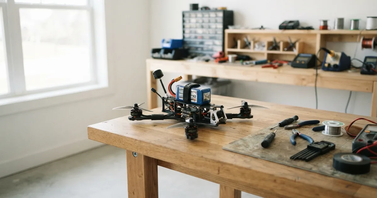 Shrike Drohne im schnellen Flug als ultimatives Weihnachtsgeschenk für FPV-Piloten